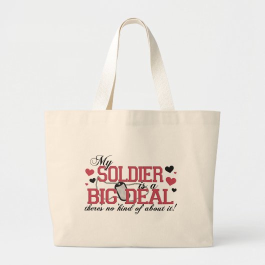 Soldat ist eine große Sache Jumbo Stoffbeutel (Vorne)