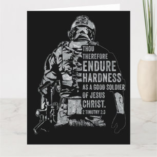 Soldat Jesu Christi - Christliche Glaubensarmee Dankeskarte