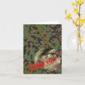 Soldat Joe GI Camouflage Party Hinweis Karte (Gelbe Blume)