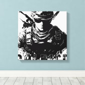 Soldat Leinwanddruck (Insitu (Holzboden))