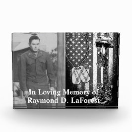 Soldat liebt das Gedächtnis des Fotos