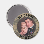 Soldat meines Vaters, mein Helden-Foto Magnet (Vorderseite/Rückseite)