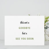 Soldat Militär Camouflage Abschied Miss Sie Auf Wi Karte (Stehend Vorderseite)