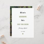 Soldat Militär Camouflage Abschied Miss Sie Auf Wi Karte (Vorderseite/Rückseite Beispiel)