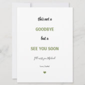 Soldat Militär Camouflage Abschied Miss Sie Auf Wi Karte (Vorderseite)