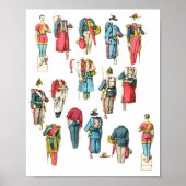 Soldat Miniatur-Papierpuppe-Set Poster (Vorne)