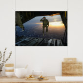 Soldat mit 10. Special Forces Group Salutes Poster (Küche)