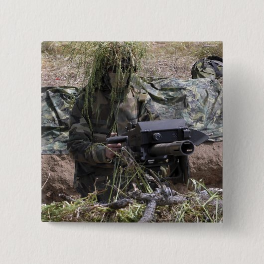 Soldat mit Granatwerfer MK-19 Button (Vorderseite)