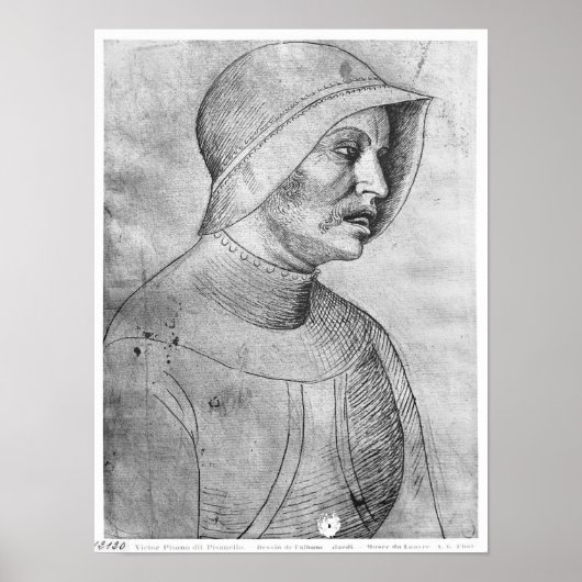 Soldat mit Helm Poster (Vorne)