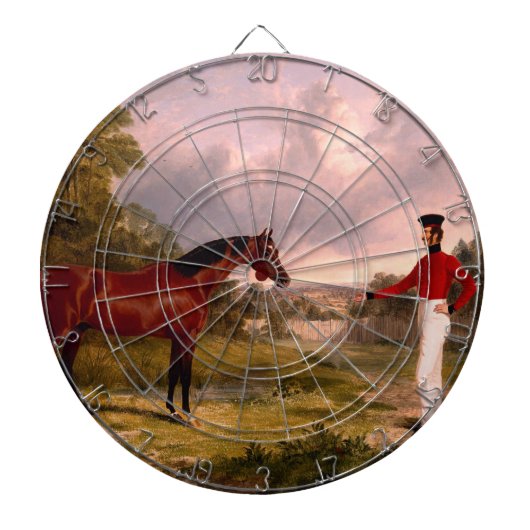 Soldat mit Offizierspferd Dartscheibe (vorne)