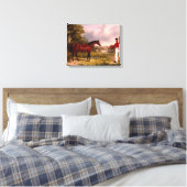 Soldat mit Offizierspferd Leinwanddruck (Insitu (Schlafzimmer))