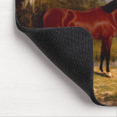 Soldat mit Offizierspferd Mousepad (Ecke)