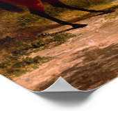 Soldat mit Offizierspferd Poster (Ecke)