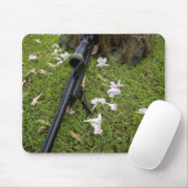 Soldat praktiziert Scharfmachertaktik Mousepad (Mit Mouse)