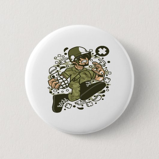 Soldat Running Button (Vorderseite)