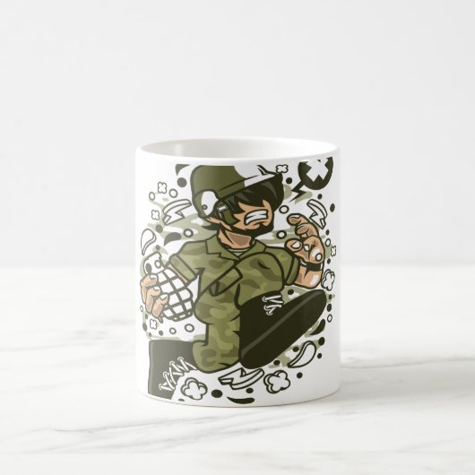 Soldat Running Kaffeetasse (Mittel)
