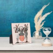 Soldat, Seeleute und US-Schild Fotoplatte (InSitu)