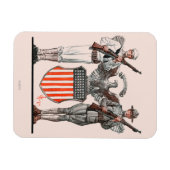 Soldat, Seeleute und US-Schild Magnet (Horizontal)