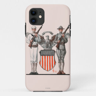 Soldat, Seemann und US-Schild Case-Mate iPhone Hülle