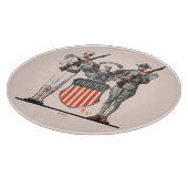 Soldat, Seemann und US-Schild Schneidebrett (Ecke)