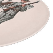 Soldat, Seemann und US-Schild Schneidebrett (Ecke)