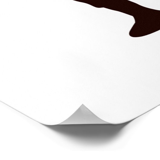 Soldat-Silhouette Poster (Ecke)