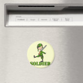 Soldat-Stickfigur Magnet (In Situ (Geschirrspüler))