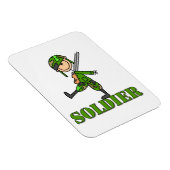 Soldat-Stickfigur Magnet (Rechte Seite)