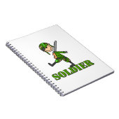 Soldat-Stickfigur Notizblock (Rechte Seite)