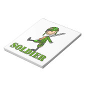 Soldat-Stickfigur Notizblock (Rotiert)