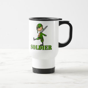 Soldat-Stickfigur Reisebecher