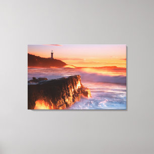 Soldat-Strand Norahhauptleuchtturm- , Australien Leinwanddruck