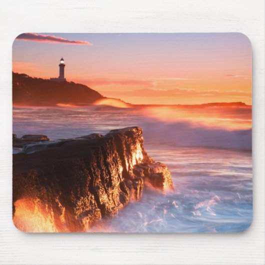 Soldat-Strand Norahhauptleuchtturm-|, Australien Mousepad (Vorne)