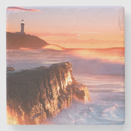 Soldat-Strand Norahhauptleuchtturm-|, Australien Steinuntersetzer (Vorderseite)