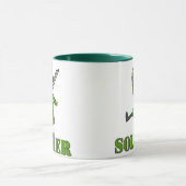 Soldat-Strichmännchen-Tasse Tasse (Zentrum)