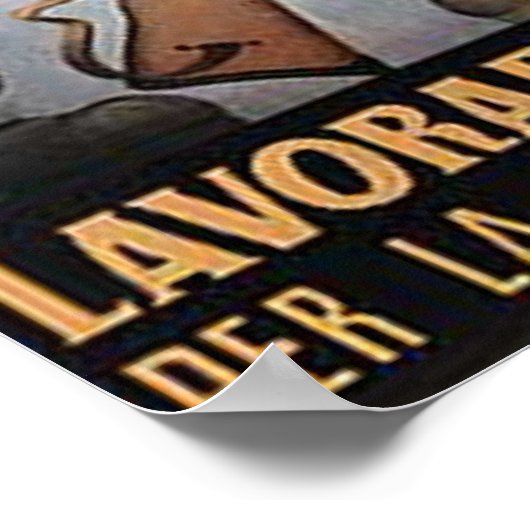 Soldat und Arbeitnehmer Poster (Ecke)