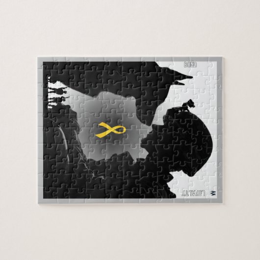 Soldat und Hund: Tiefe Verbindung, Freundschaft Puzzle (Horizontal)