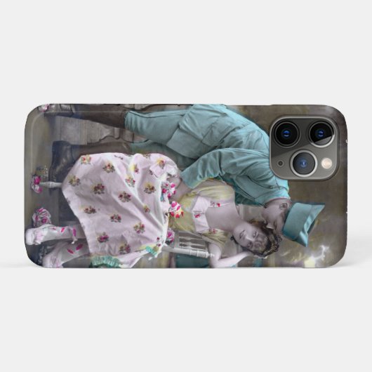 Soldat und Lover Case-Mate iPhone Hülle (Rückseite (Horizontal))