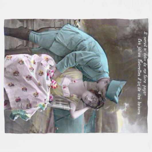 Soldat und Lover Fleecedecke (Vorderseite (Horizontal))