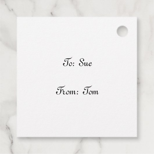 Soldat und Lover Geschenkanhänger (Rückseite)