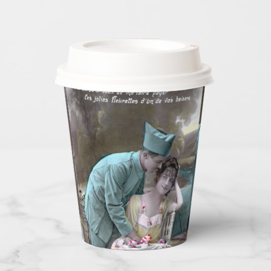 Soldat und Lover Pappbecher (Vorderseite)