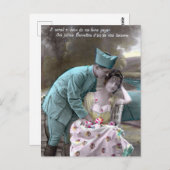 Soldat und Lover Postkarte (Vorne/Hinten)