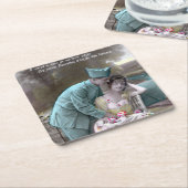 Soldat und Lover Rechteckiger Pappuntersetzer (angewinkelt)