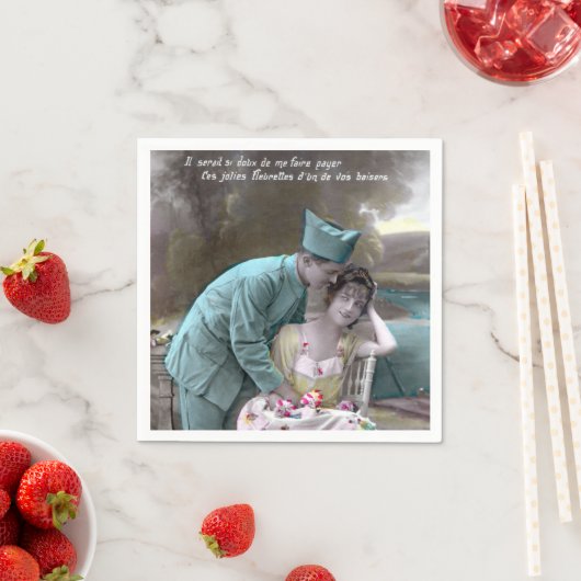 Soldat und Lover Serviette (Beispiel)