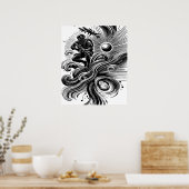 Soldat und Sonnenkunst Poster (Küche)