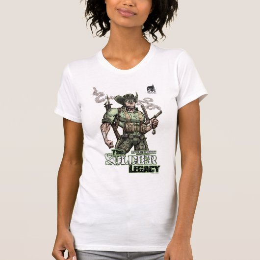 "Soldat-Vermächtnis-" Held-Pose-Shirt T-Shirt (Vorderseite)