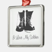 Soldat Veteran Keepake Ornament Aus Metall (Links)