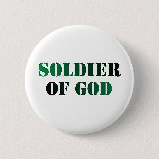 Soldat von Gott vert u. noir Button (Vorderseite)