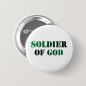 Soldat von Gott vert u. noir Button (Vorne & Hinten)