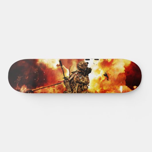 Soldaten am Skate Deck oder an der Wand Skateboard (Horizontal)